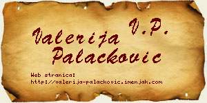 Valerija Palačković vizit kartica